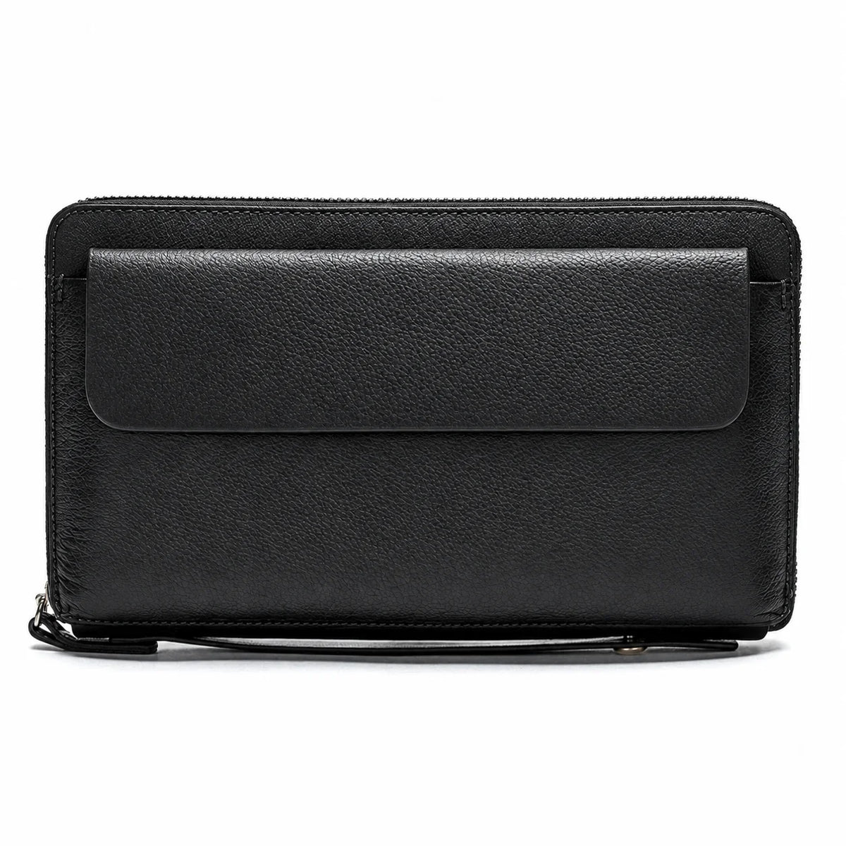 Men’s Leather Zip Wallet – Single Zip Clutch
