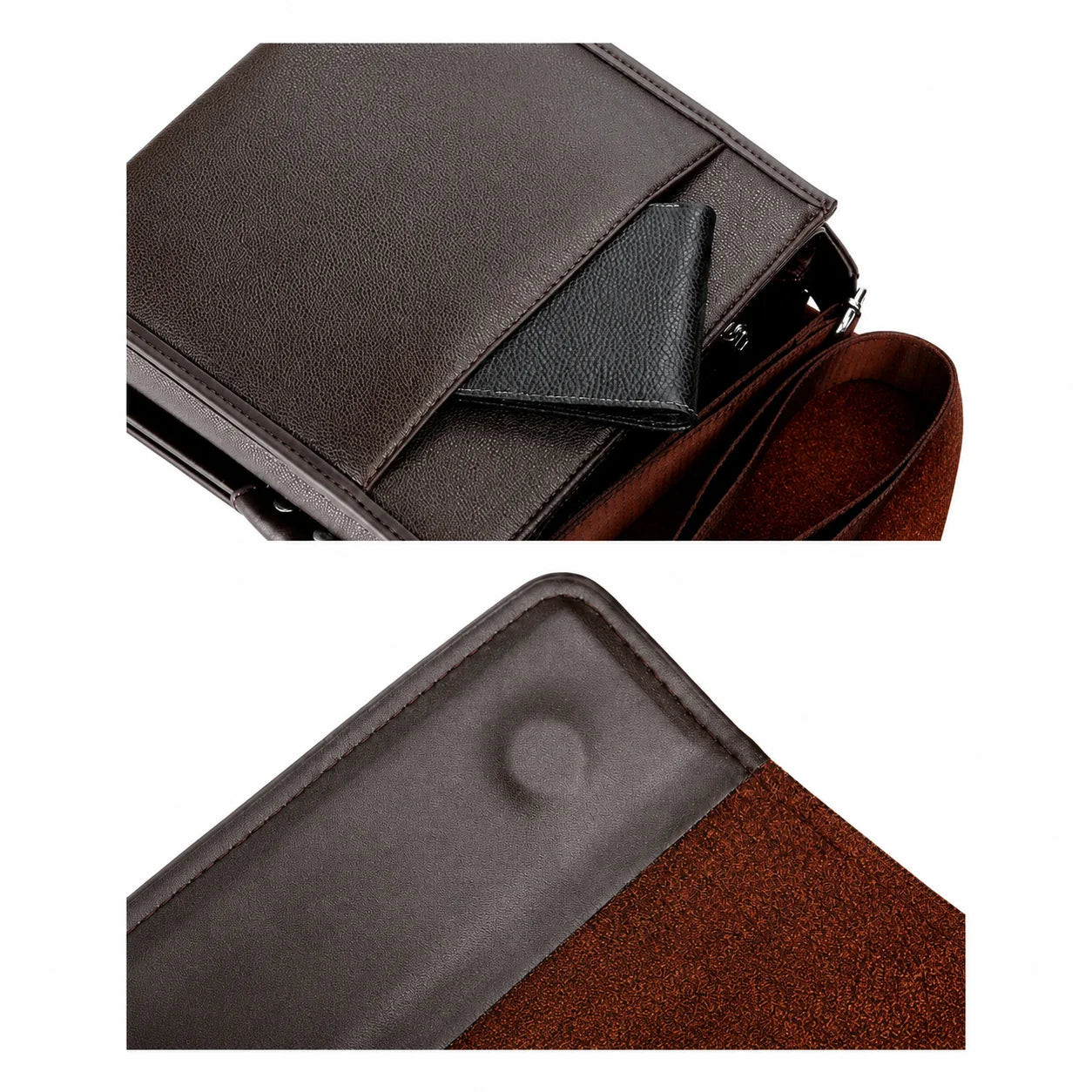 Men’s Messenger Bag - Vertical Organizer Design