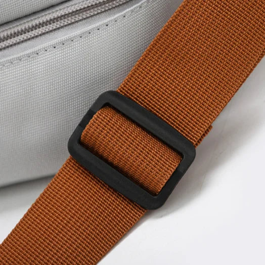 Men’s Nylon Duffle Bag - Trolley Strap Weekender with Shoe Pocket