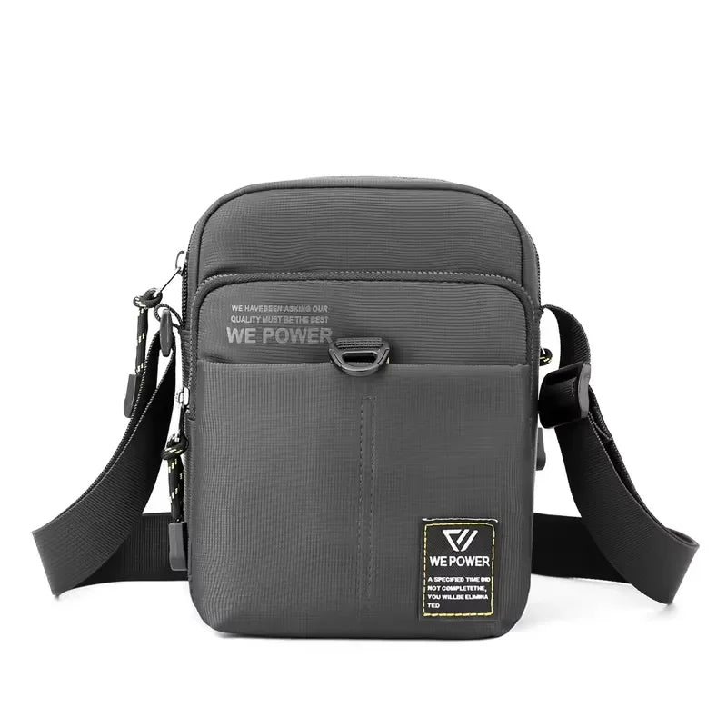 Men’s Nylon Sling Bag - Compact Crossbody Chest Bag