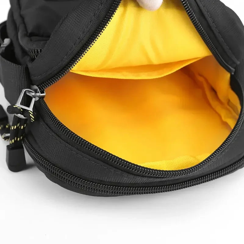 Men’s Nylon Sling Bag - Compact Crossbody Chest Bag