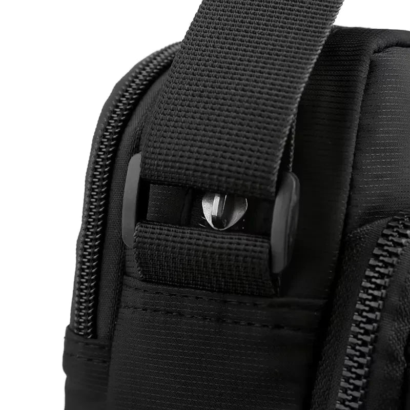 Men’s Nylon Sling Bag - Compact Crossbody Chest Bag