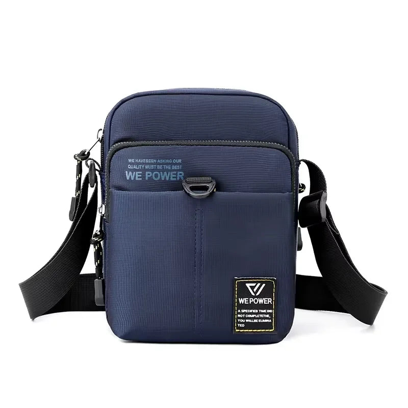 Men’s Nylon Sling Bag - Compact Crossbody Chest Bag