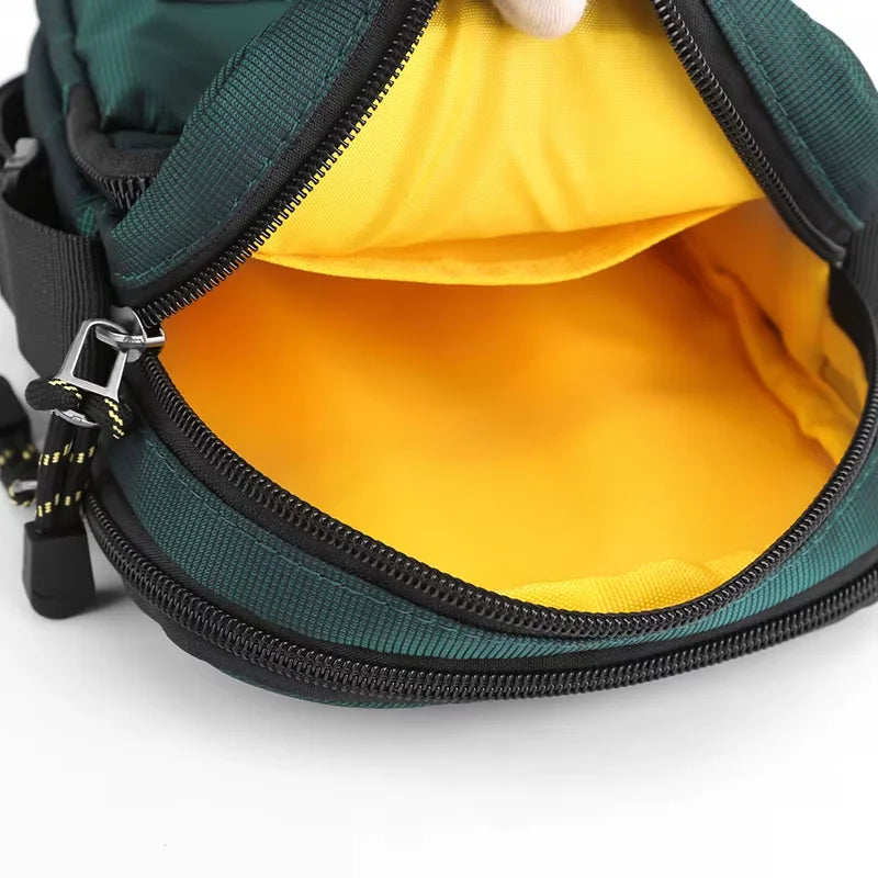 Men’s Nylon Sling Bag - Compact Crossbody Chest Bag