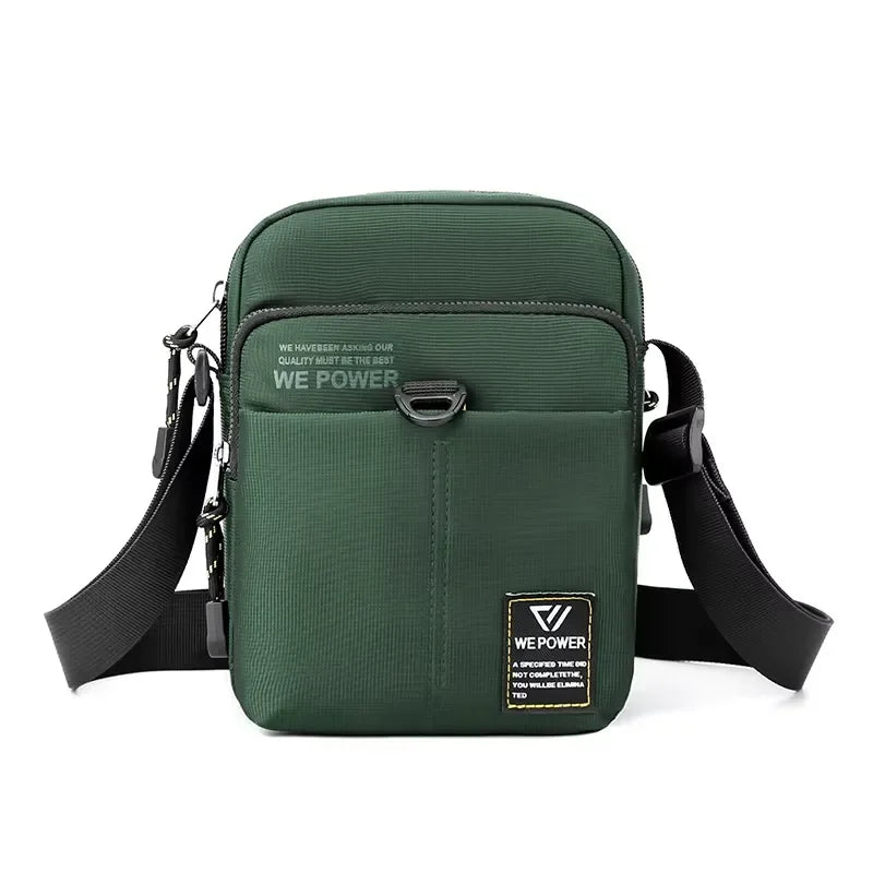 Men’s Nylon Sling Bag - Compact Crossbody Chest Bag