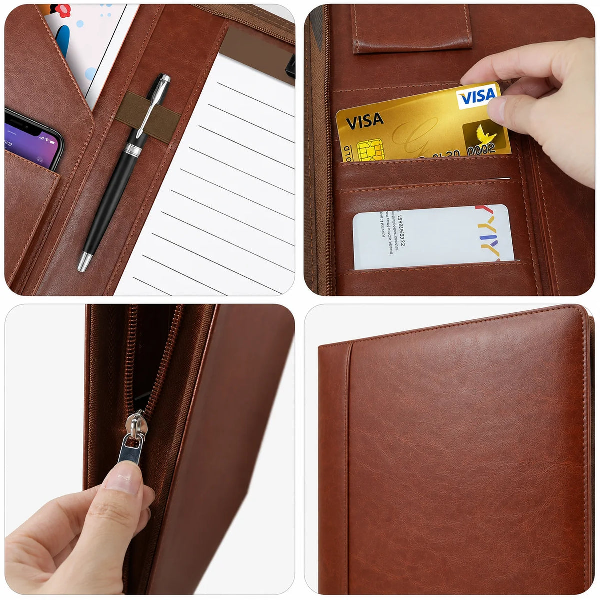 Men’s Padfolio - A4 Clipboard & Tablet Organizer