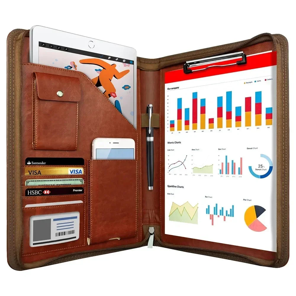 Men’s Padfolio - A4 Clipboard & Tablet Organizer