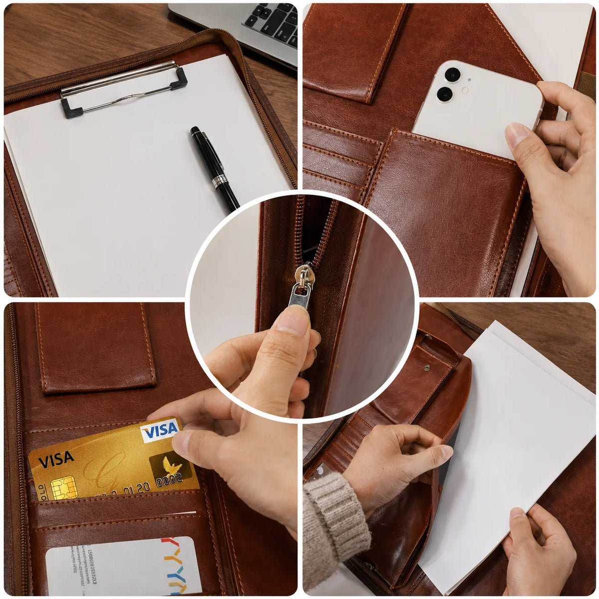 Men’s Padfolio - A4 Clipboard & Tablet Organizer
