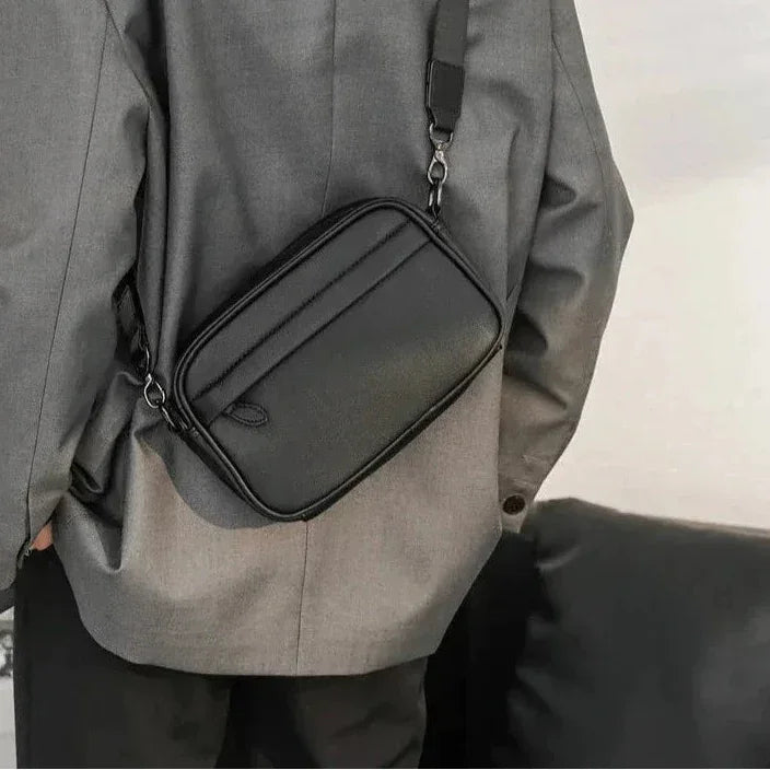 Men’s Rectangular Crossbody Bag – Compact Everyday Carry