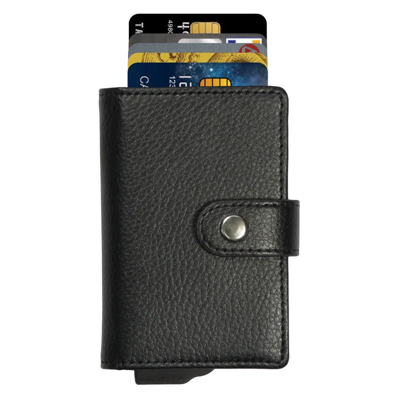 Men’s RFID Card Holder - Pop-Up Wallet with Cash Pocket