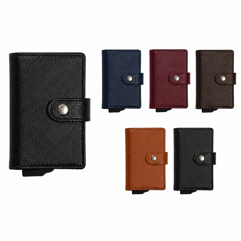 Men’s RFID Card Holder - Pop-Up Wallet with Cash Pocket