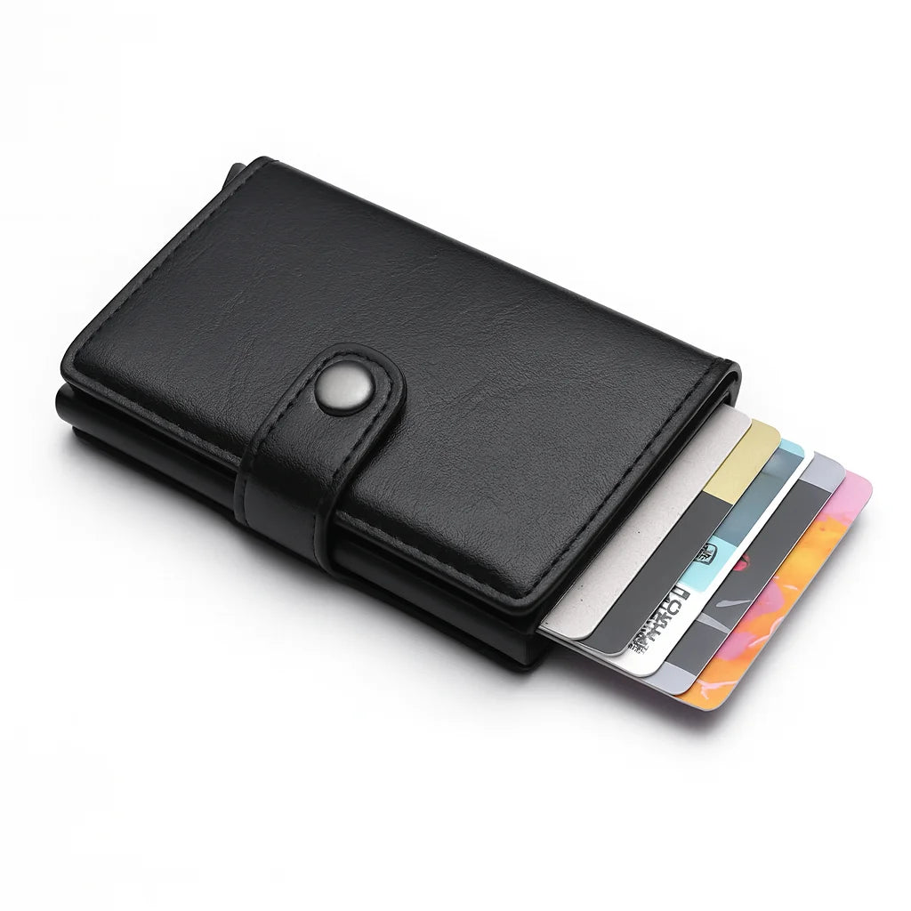 Men’s RFID Card Holder - Pop-Up Wallet with Cash Pocket