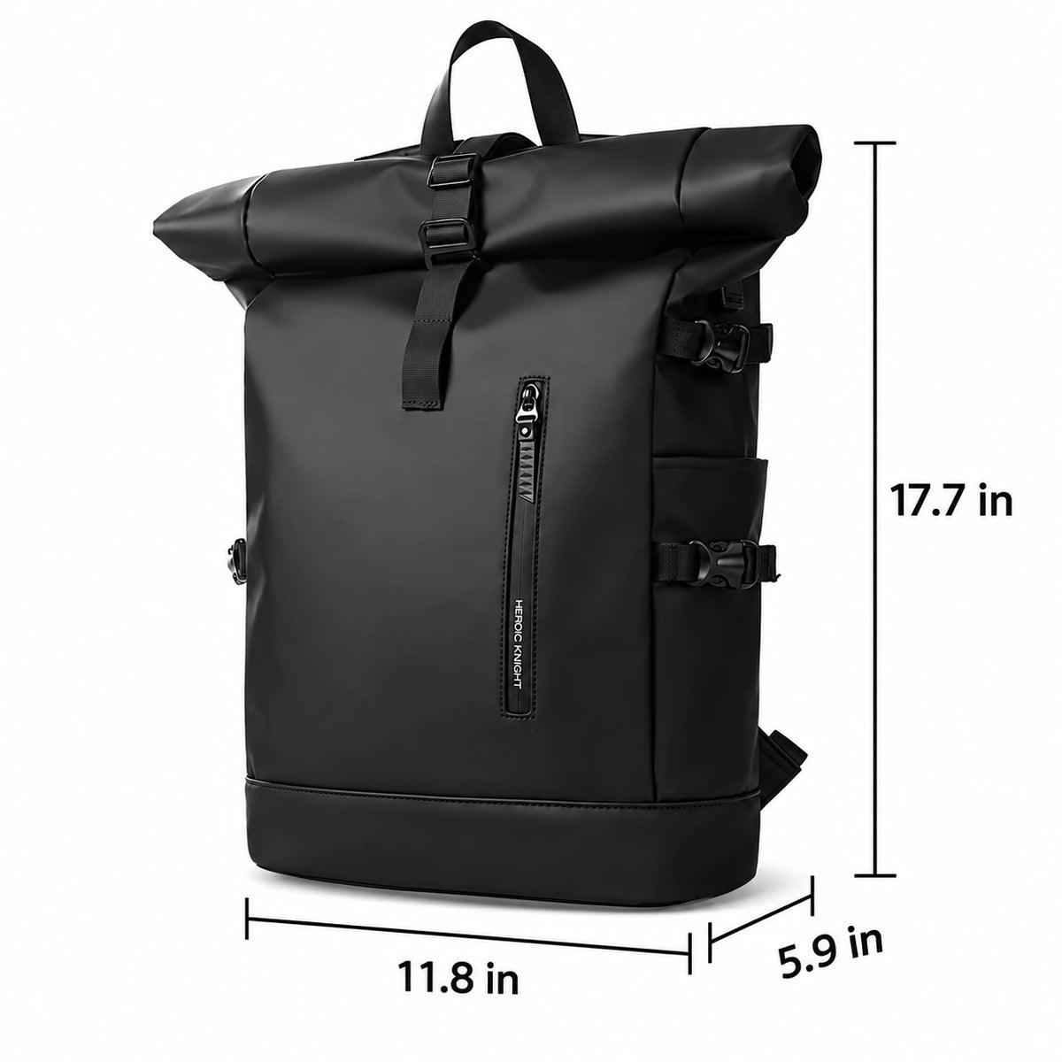 Men’s Roll Top Backpack – Waterproof Expandable Everyday Backpack