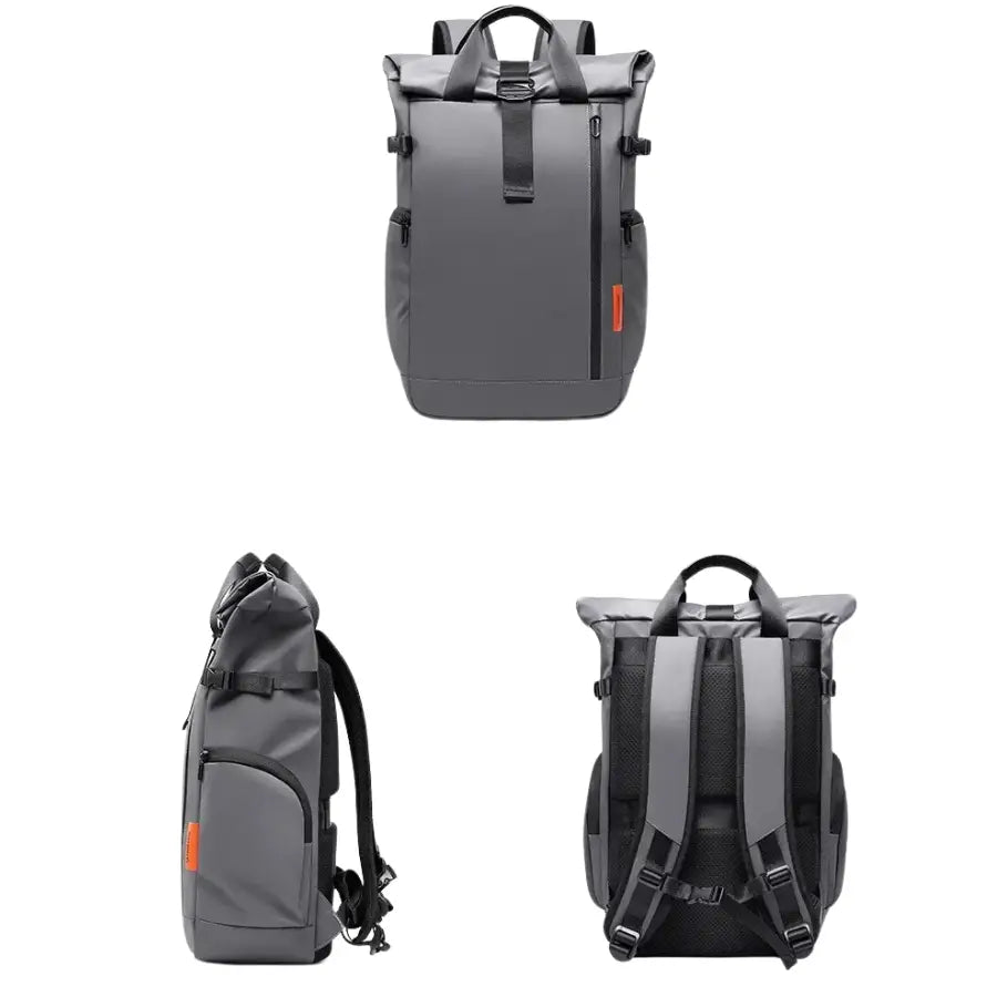 Men’s Roll-Top Backpack – Waterproof Travel & Work Bag