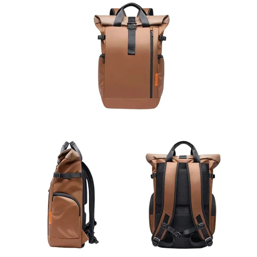 Men’s Roll-Top Backpack – Waterproof Travel & Work Bag