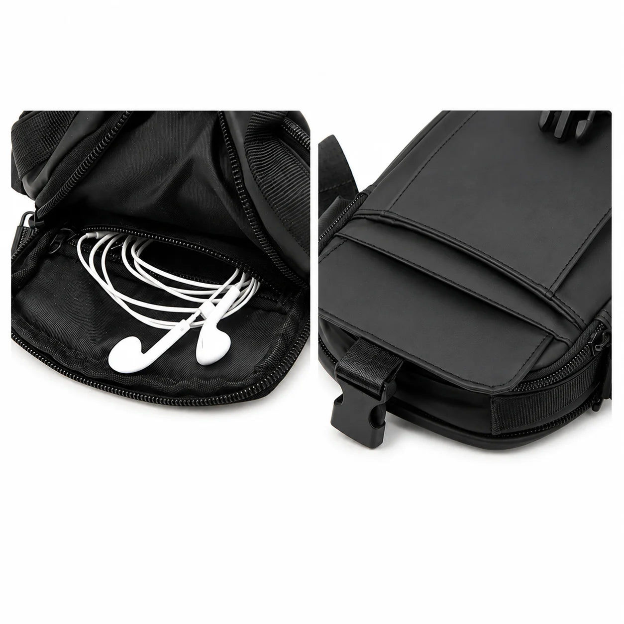Men’s Small Crossbody Bag - Detachable Strap