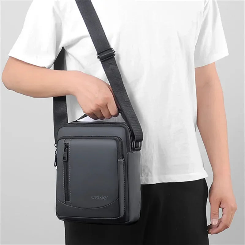 Men’s Small Crossbody Bag - Top Handle Design