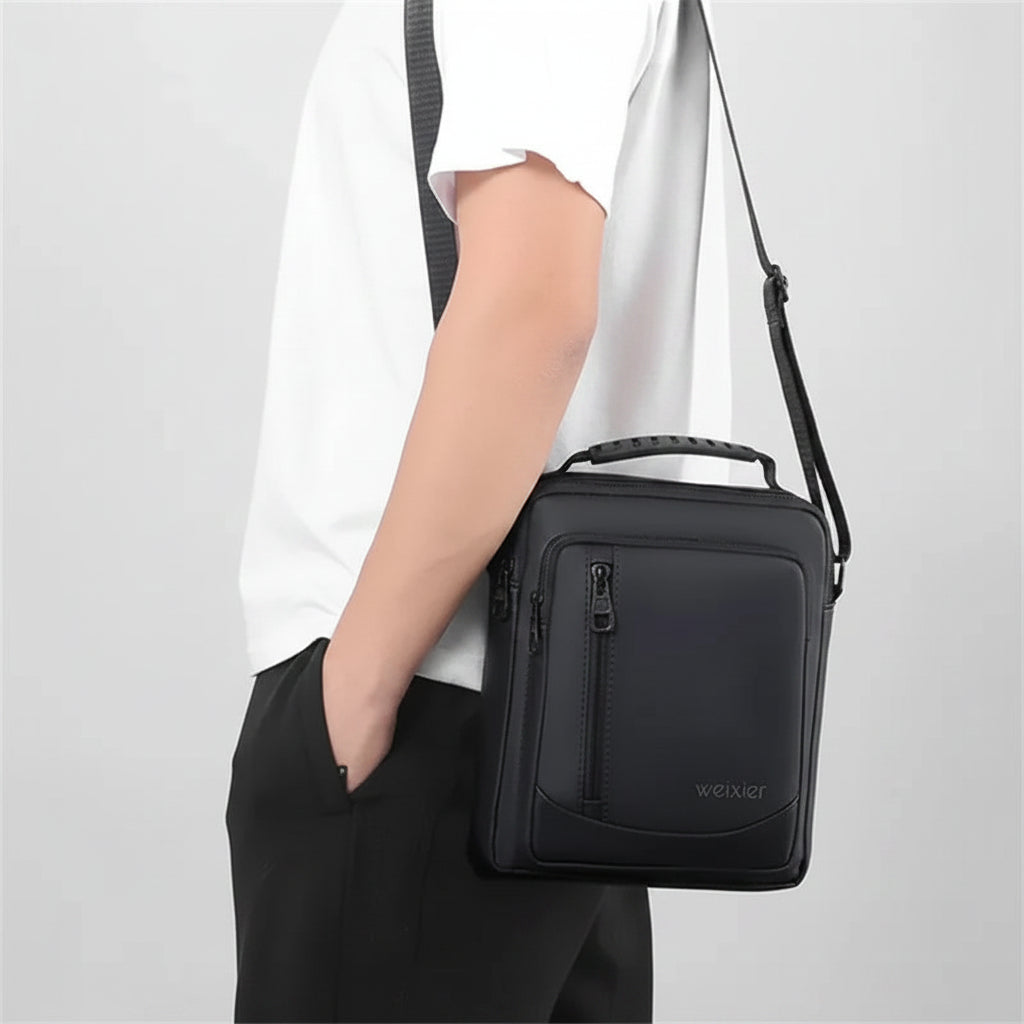 Men’s Small Crossbody Bag - Top Handle Design