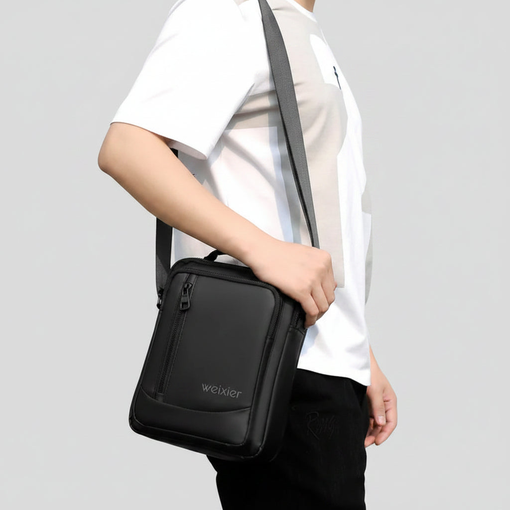 Men’s Small Crossbody Bag - Top Handle Design