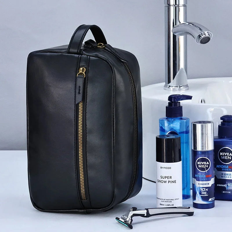 Men’s Toiletry Bag - Zip Front Pocket Dopp Kit