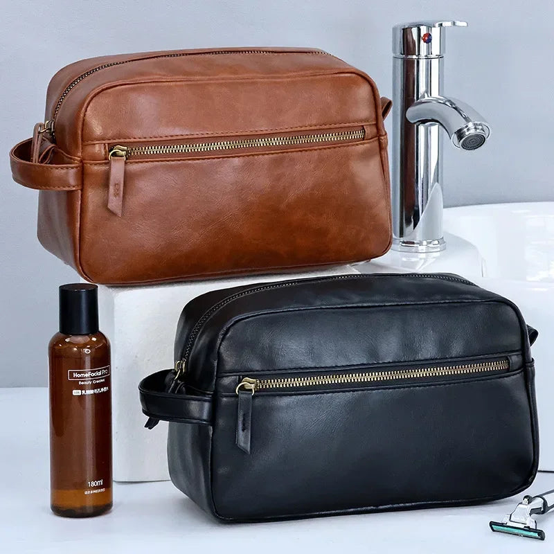 Men’s Toiletry Bag - Zip Front Pocket Dopp Kit