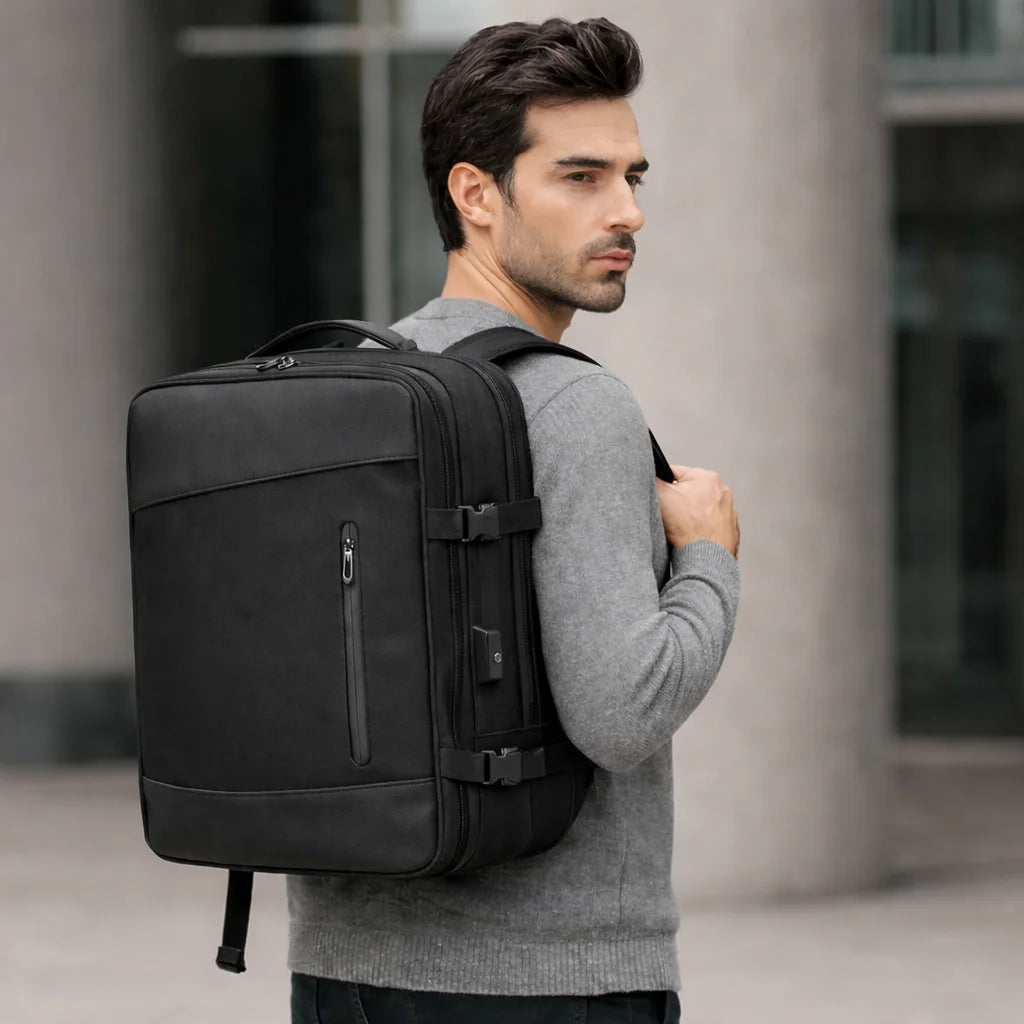 Men’s Travel Backpack – Expandable 28–40L Cabin Carry-On