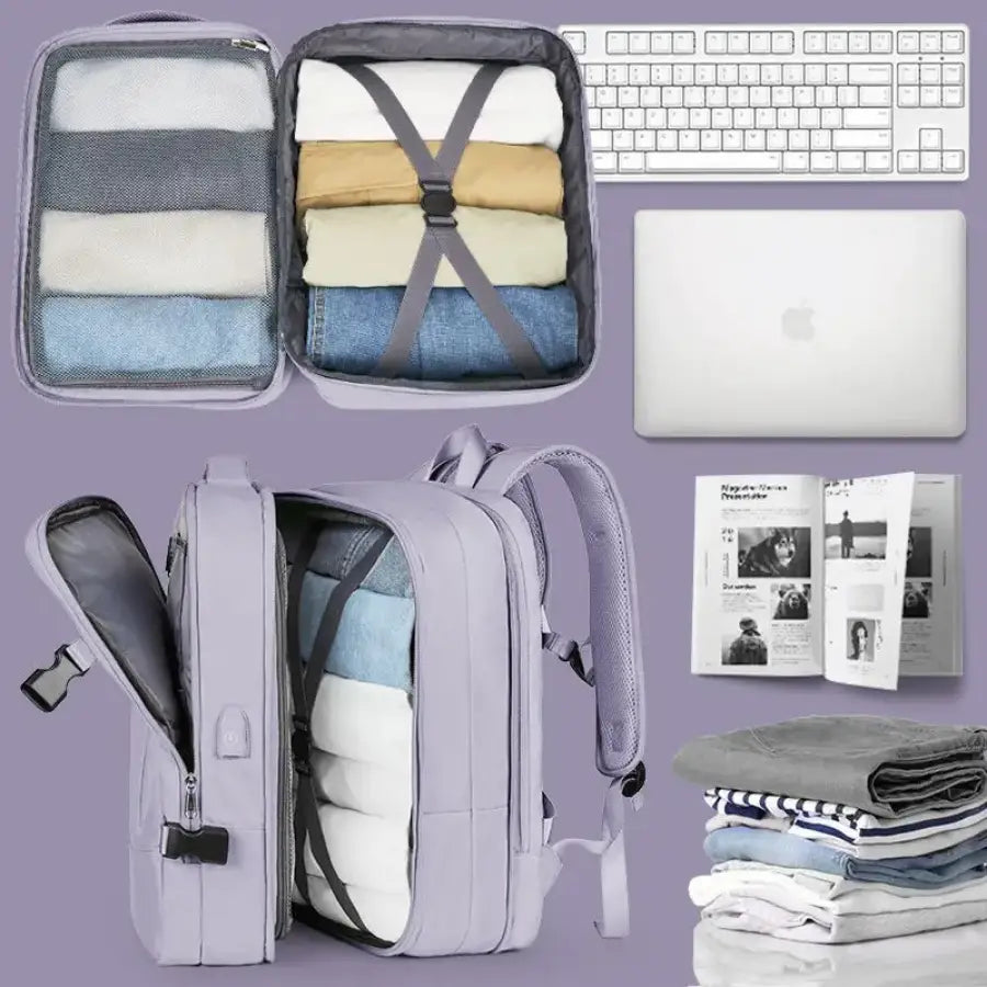 Men’s Travel Backpack – Expandable 28–40L Cabin Carry-On