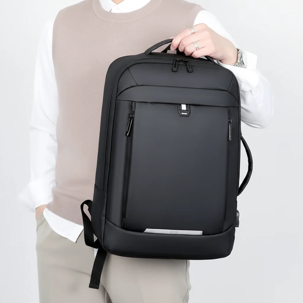 Men’s Travel Backpack - USB Charging Anti-Theft Carry-On
