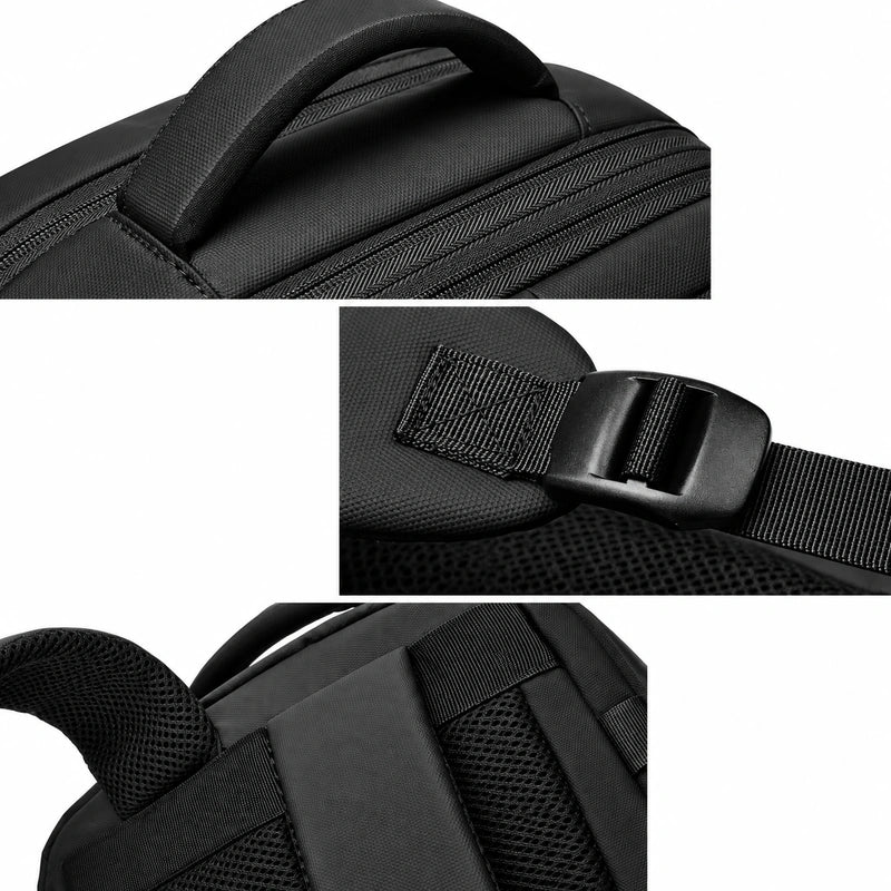 Men’s Travel Backpack - Expandable 30L Water-Resistant Nylon