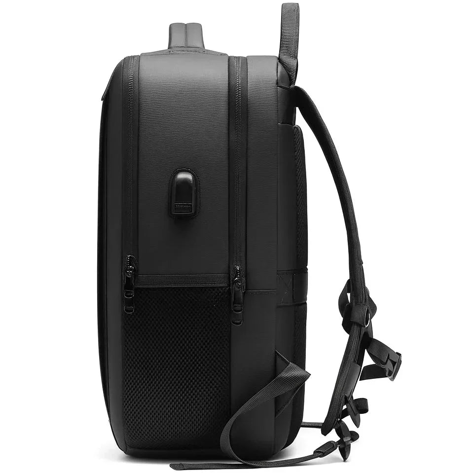 Men’s USB Laptop Backpack with Luggage Strap - 15.6 Inch Oxford Commuter Pack
