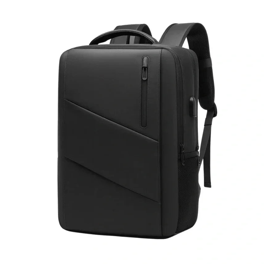 Men’s USB Laptop Backpack with Luggage Strap - 15.6 Inch Oxford Commuter Pack