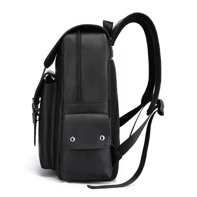 Men’s Vintage Backpack - Buckle Flap 15’’ Laptop Bag