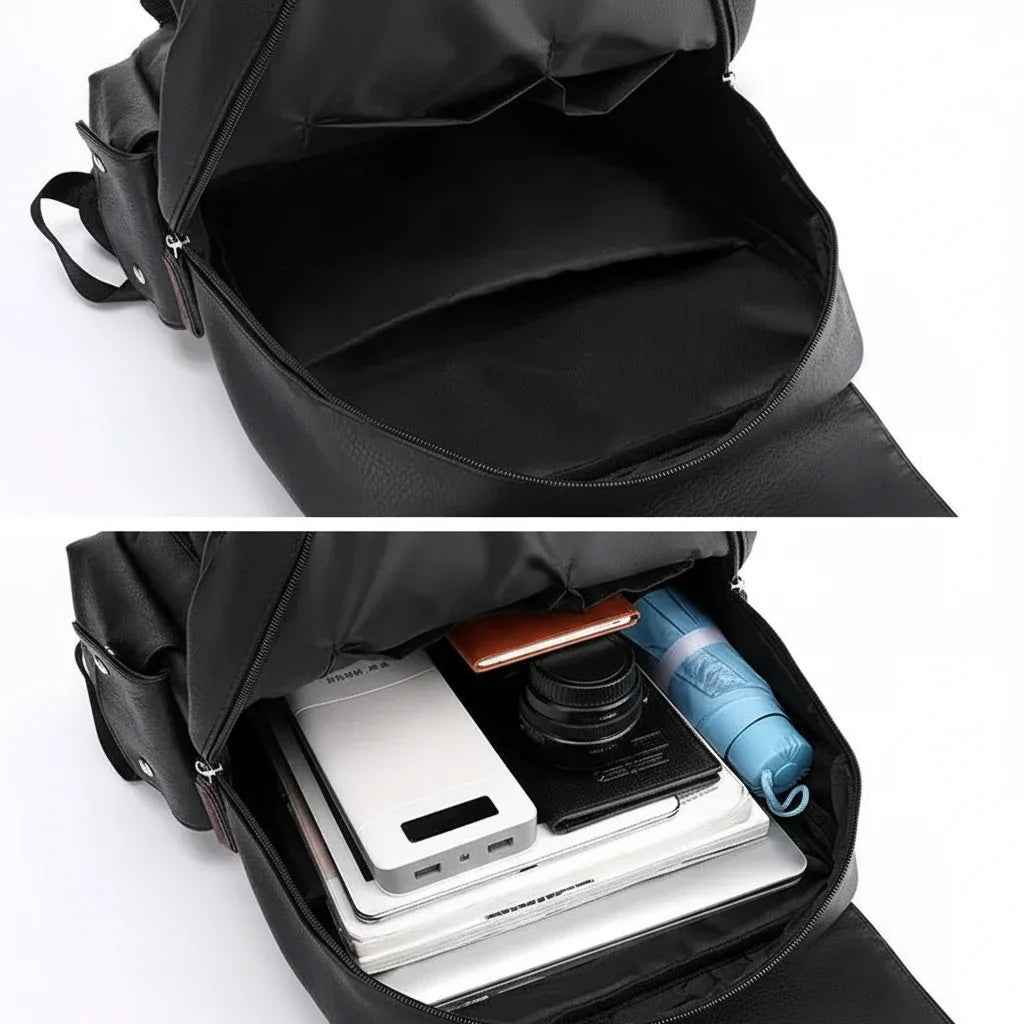 Men’s Vintage Backpack - Buckle Flap 15’’ Laptop Bag