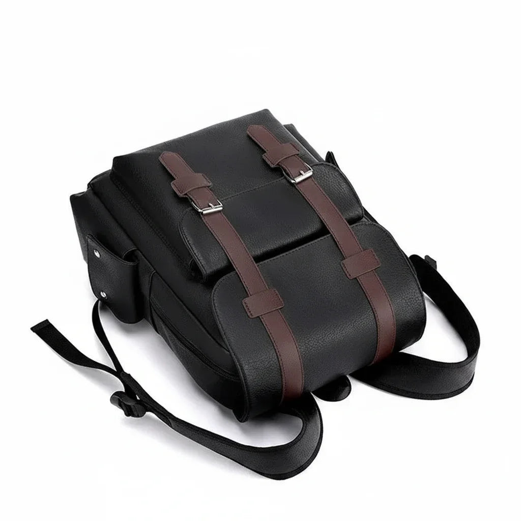 Men’s Vintage Backpack - Buckle Flap 15’’ Laptop Bag