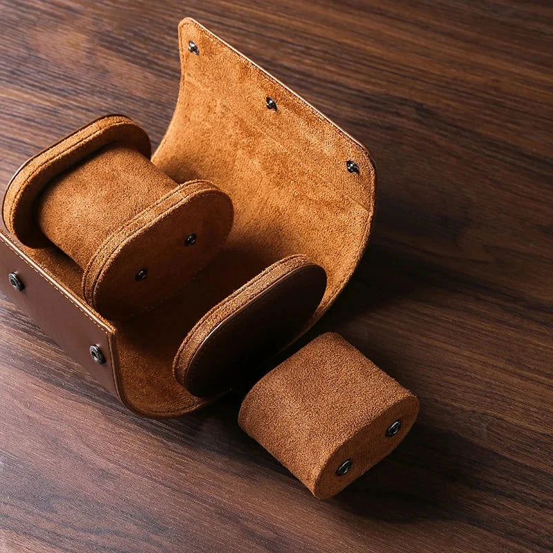 Men’s Watch Roll - Travel Case with Cushioned Slots