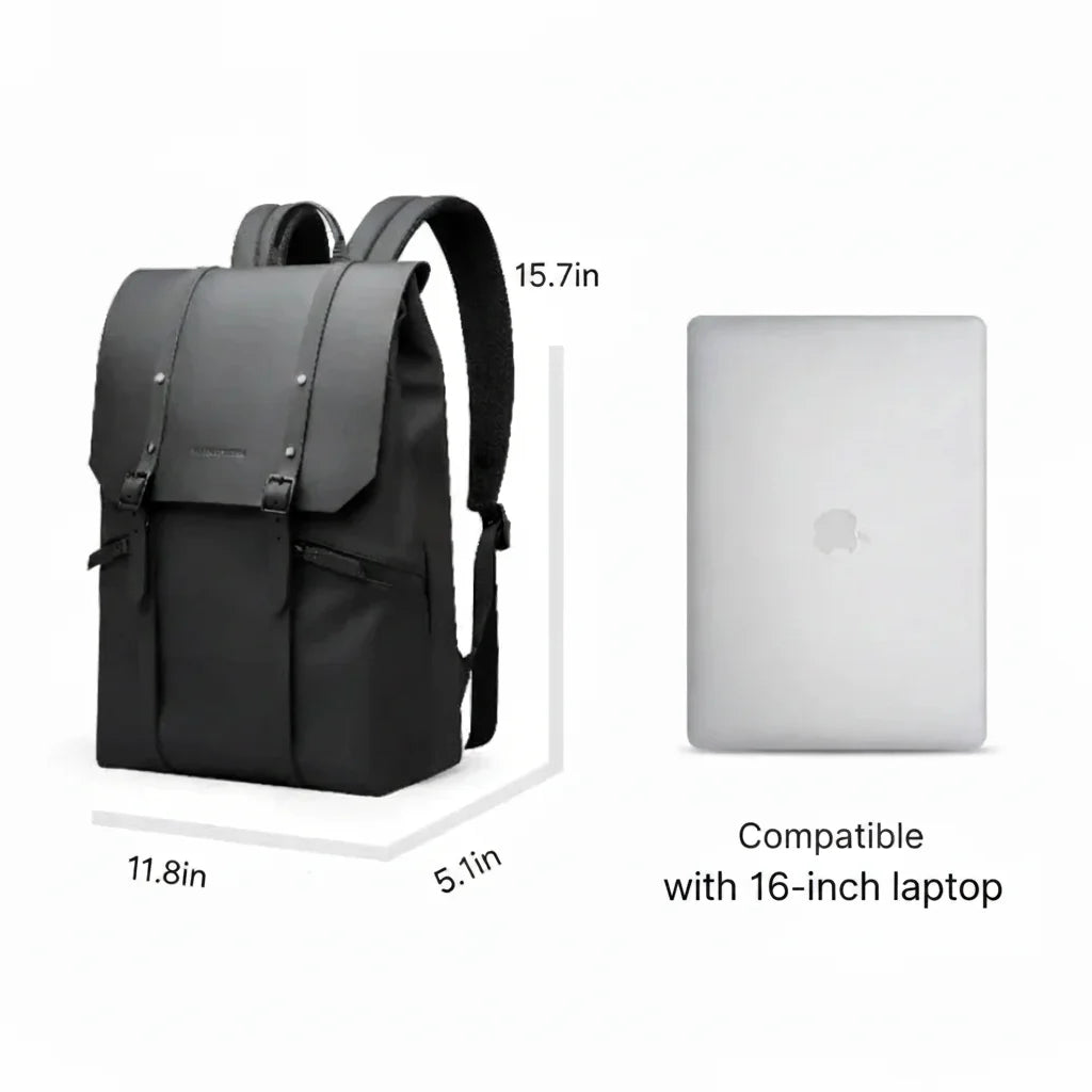 Men’s Water-Resistant Laptop Backpack - Anti-Theft Commuter Bag