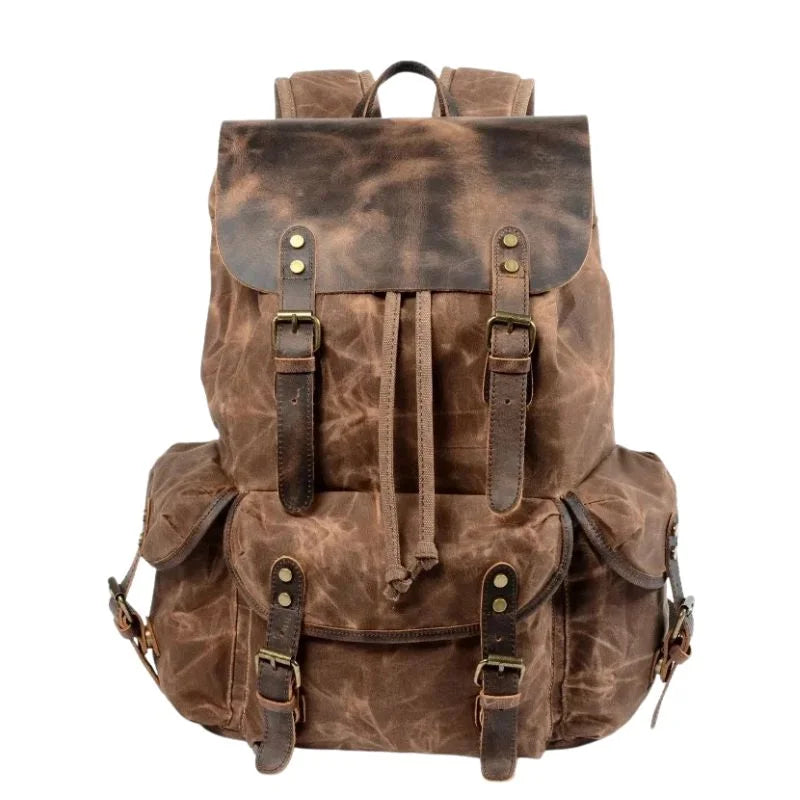 Men's Waxed Canvas Backpack