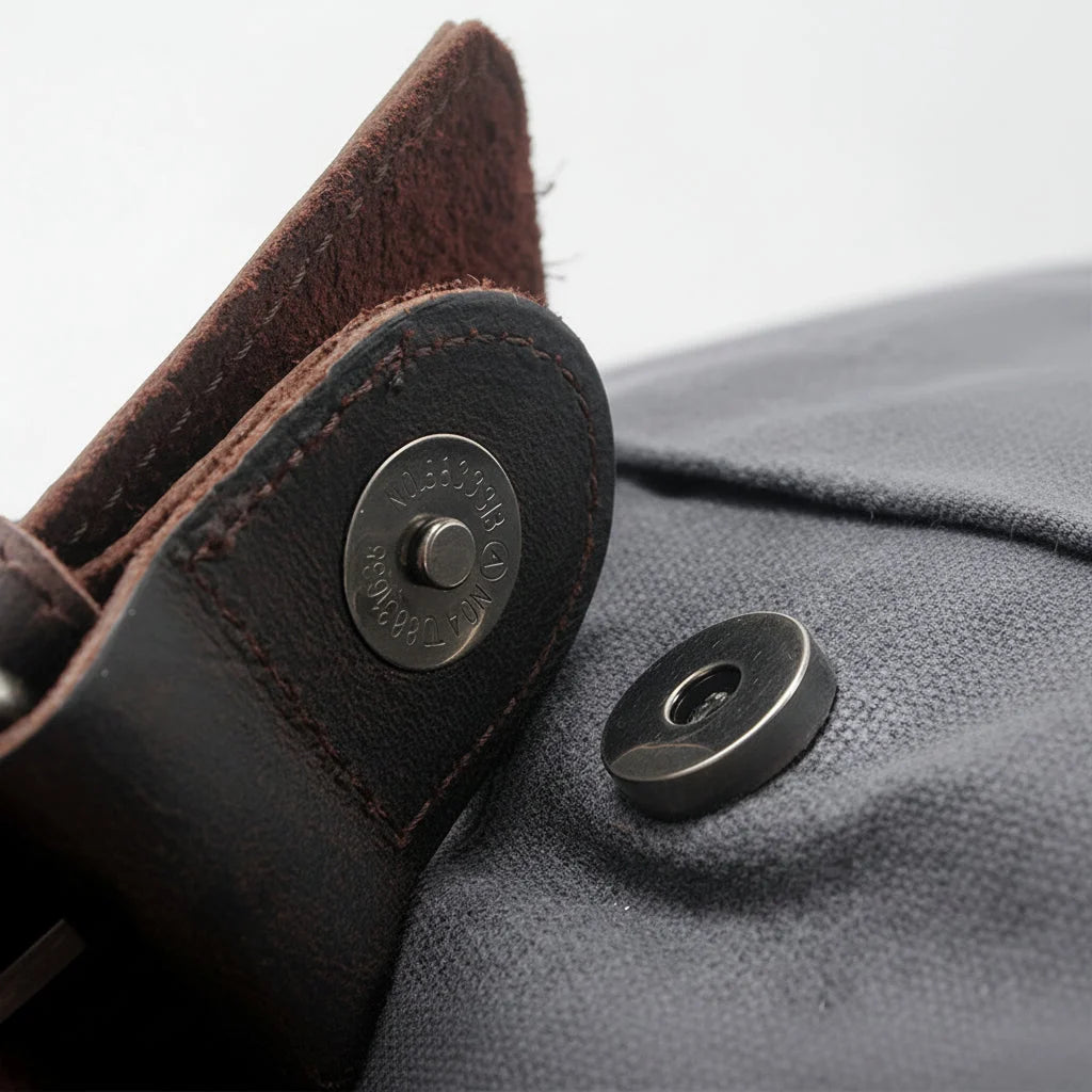 Men’s Waxed Canvas Backpack - Water-Resistant Rolltop Rucksack