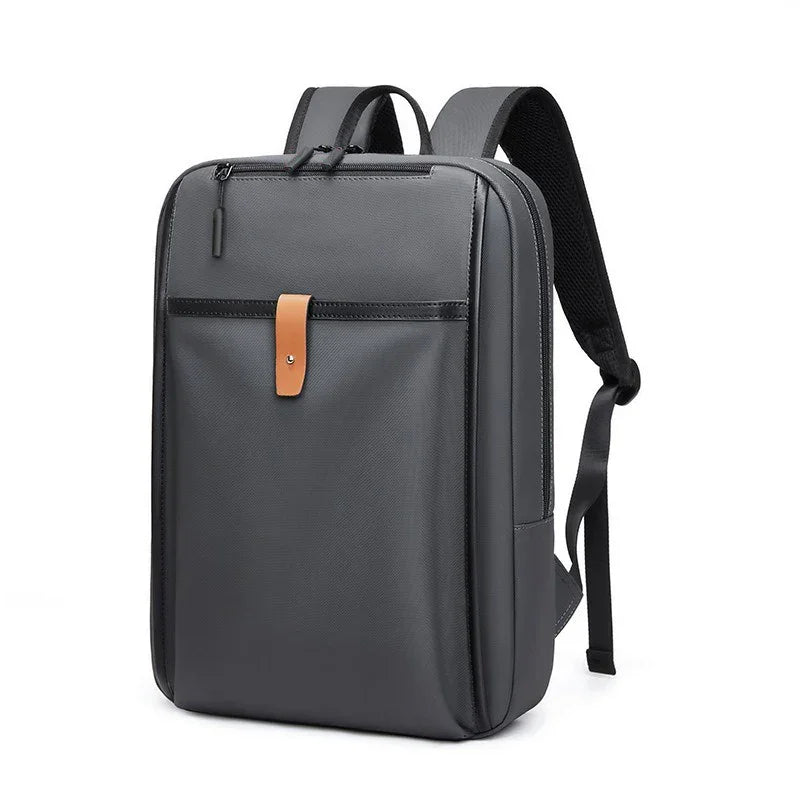 Men’s Work Backpack - Laptop Compartment Daily Bag - Gray