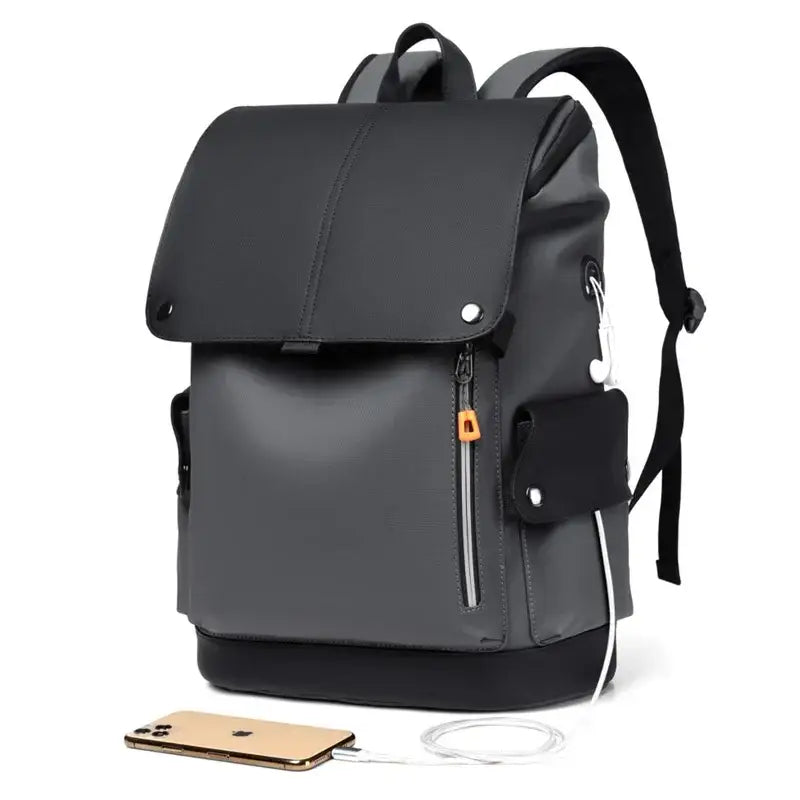 Men’s Work Backpack – Waterproof Laptop Bag with Magnetic Flap