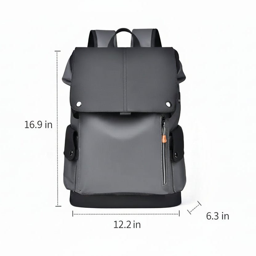 Men’s Work Backpack – Waterproof Laptop Bag with Magnetic Flap