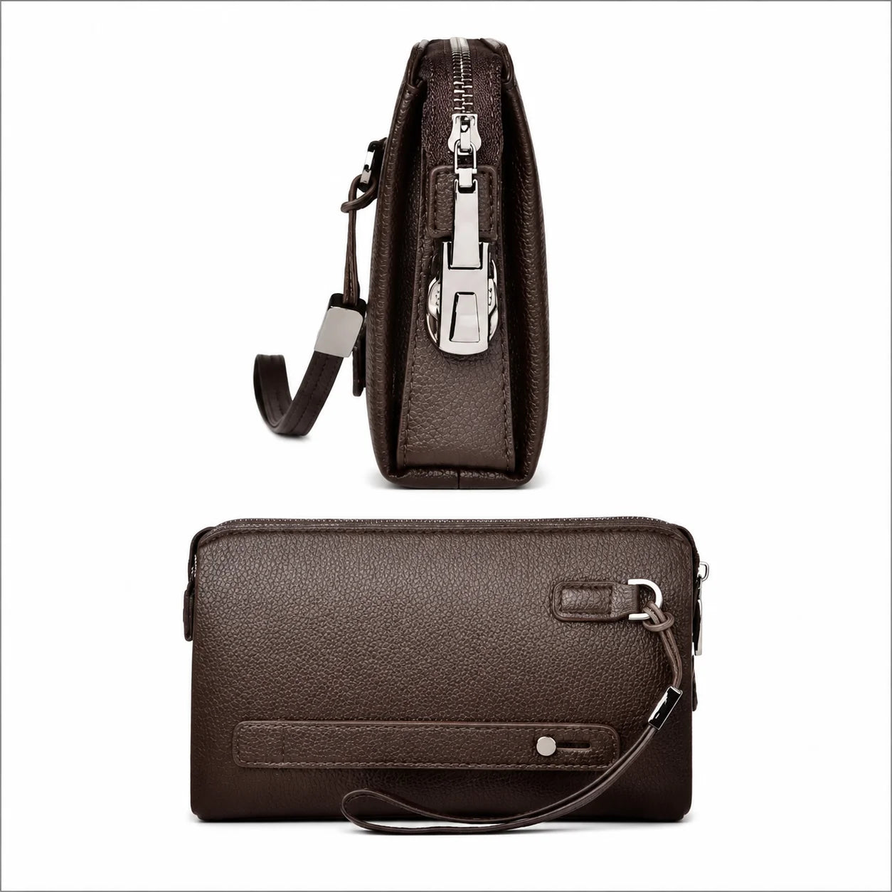Men’s Zip Around Wallet - Wrist Strap Card Organizer