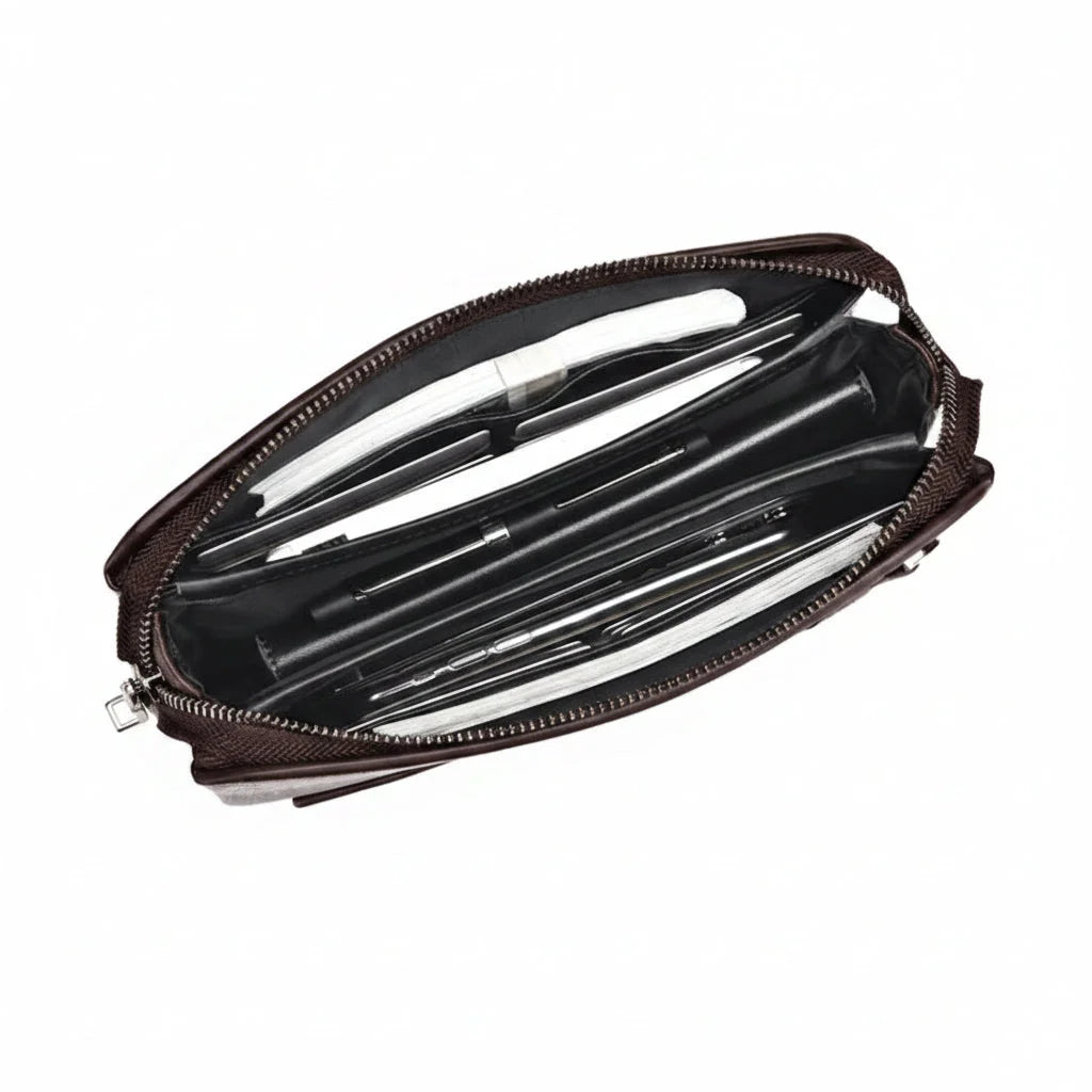 Men’s Zip Around Wallet - Wrist Strap Card Organizer