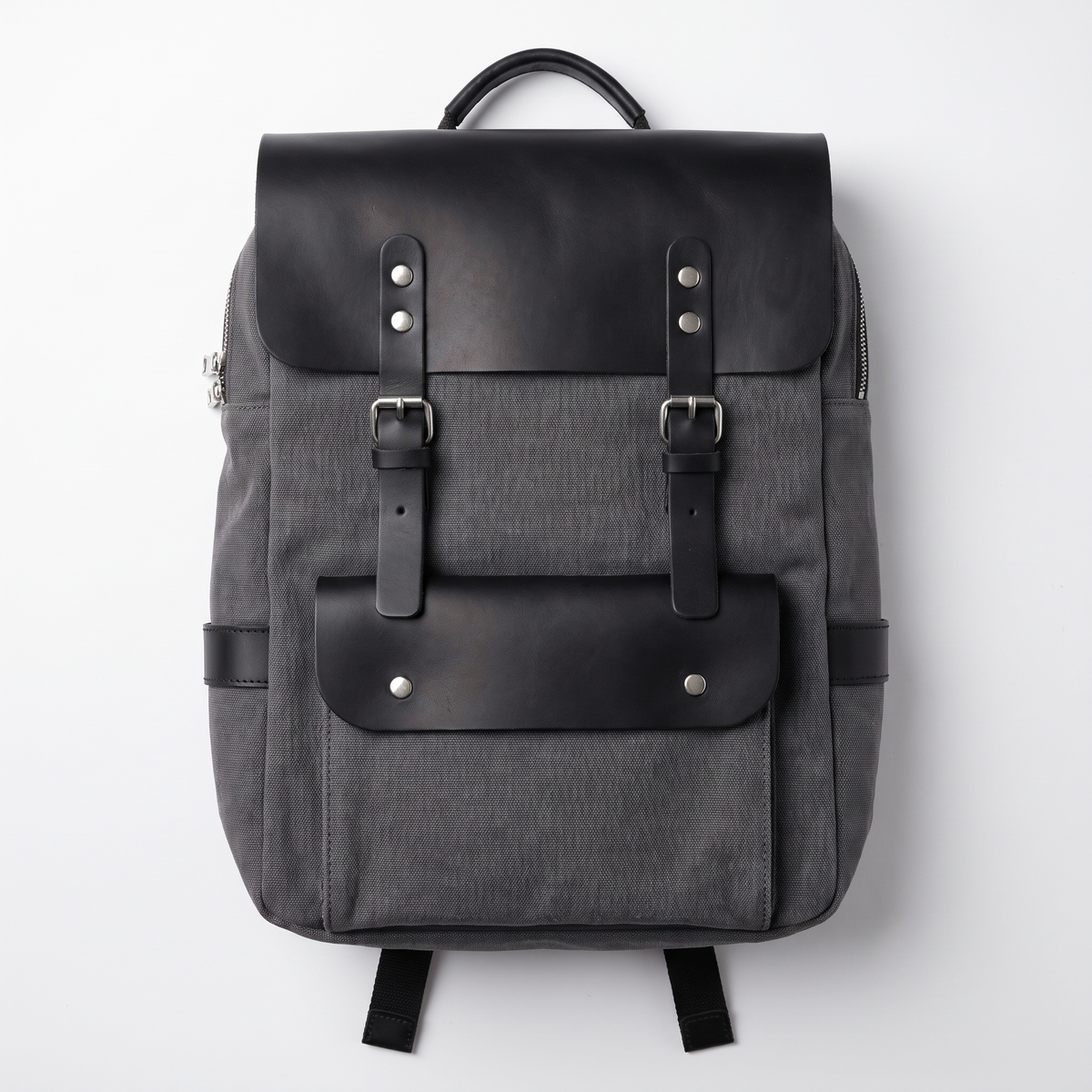 Men’s Waxed Canvas Backpack - Leather Trim 6-Color Laptop Pack