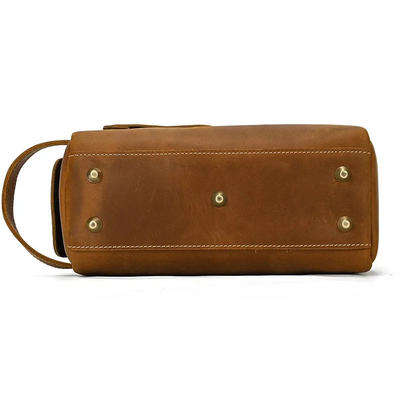 Men’s Leather Dopp Kit - Full-Grain Travel Toiletry Bag