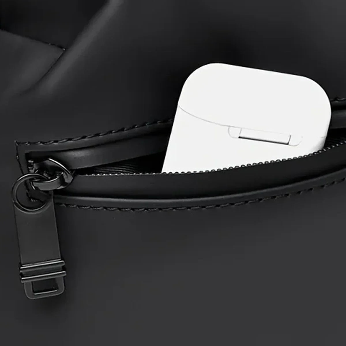 Vegan Leather Duffle Bag - Matte Water-Resistant Weekender with Laptop Pocket