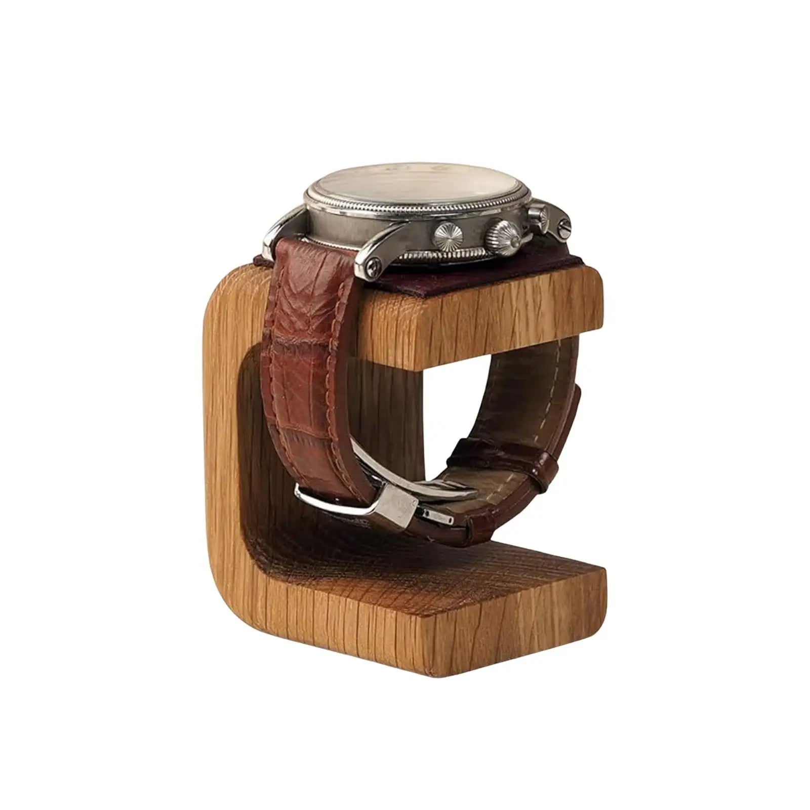 Wooden Watch Stand – Minimalist Single Watch Display Holder