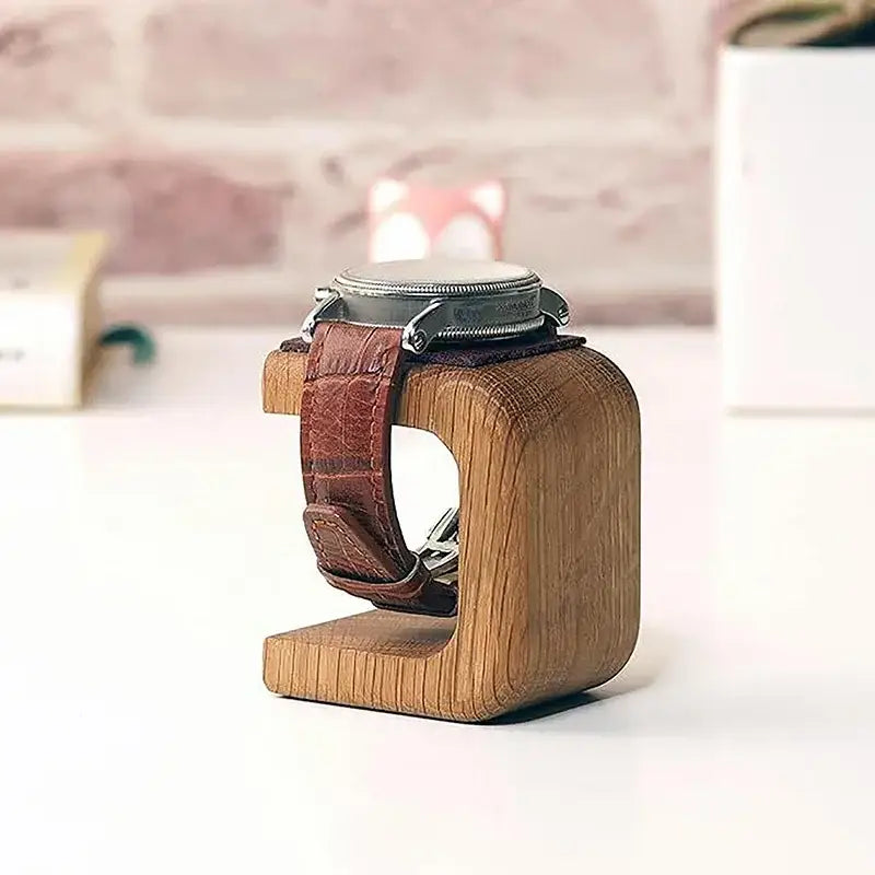 Wooden Watch Stand – Minimalist Single Watch Display Holder